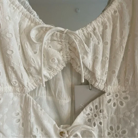 Saboskirt Luxe Leyton Eyelet Mini Dress - Picture 8 of 14